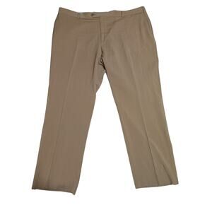 Tessuto Marzotto 100% Wool pants Made In Italy Vintage Brown Khaki Pants 46R